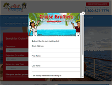 Tablet Screenshot of cruisebrothers.com